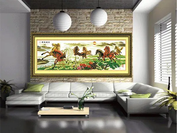Tranh Thêu Chữ Thập Treo Phòng Ngủ