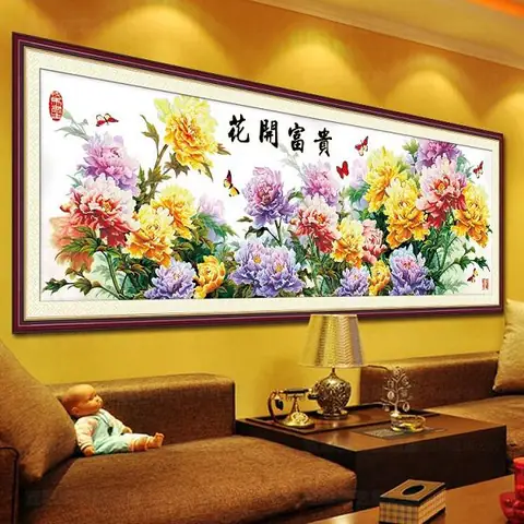 Tranh Thêu Chữ Thập Treo Phòng Ngủ