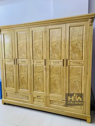 Tủ 4 Buồng Gỗ Dổi