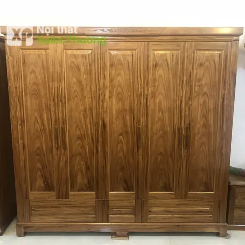 Tủ Áo Gỗ Hương Xám