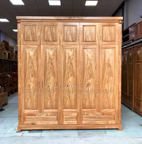 Tủ Áo Gỗ Hương Xám