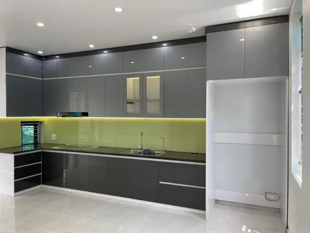 Tủ Bếp Chất Liệu Acrylic
