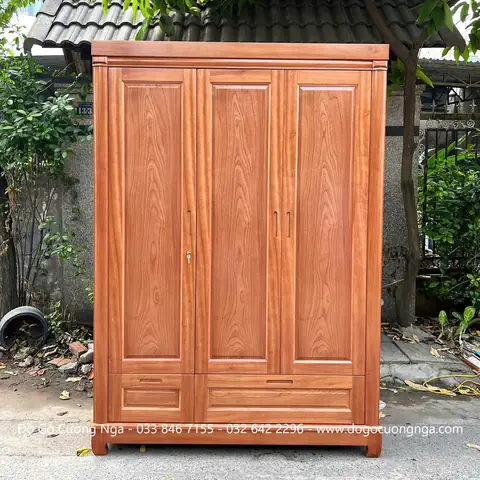 Tủ Gỗ Quần Áo 3 Cánh