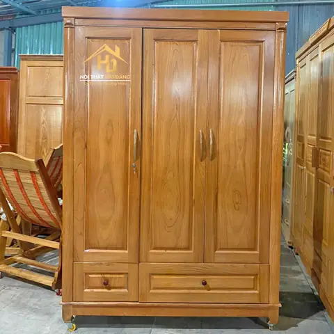 Tủ Gỗ Quần Áo 3 Cánh