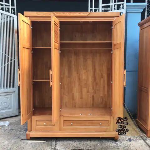 Tủ Gỗ Quần Áo 3 Cánh