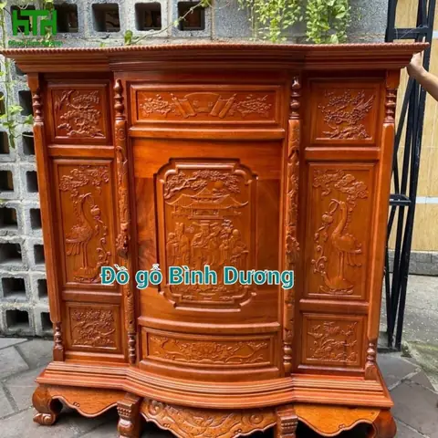 Tủ Gỗ Tràm Bông Vàng
