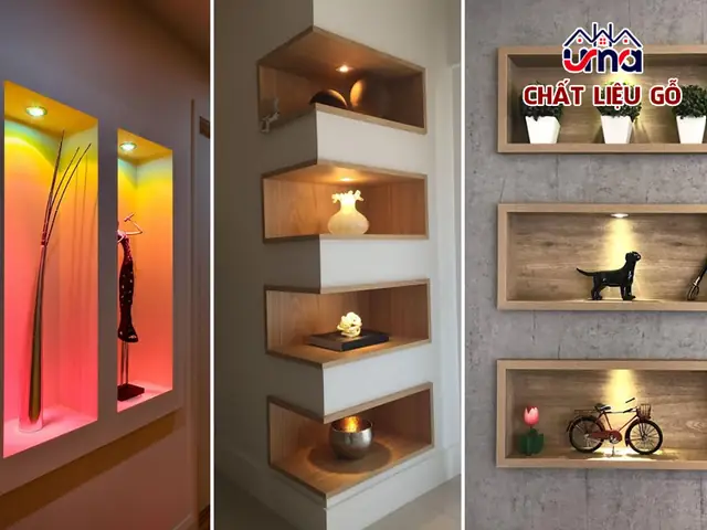Tủ Kệ Âm Tường Phòng Khách