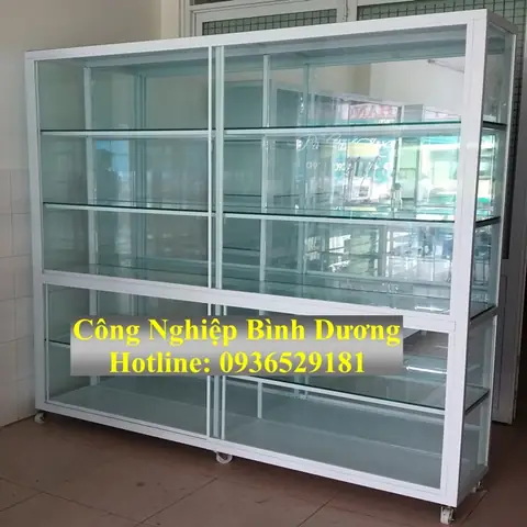 Tủ Kiếng Đựng Mỹ Phẩm