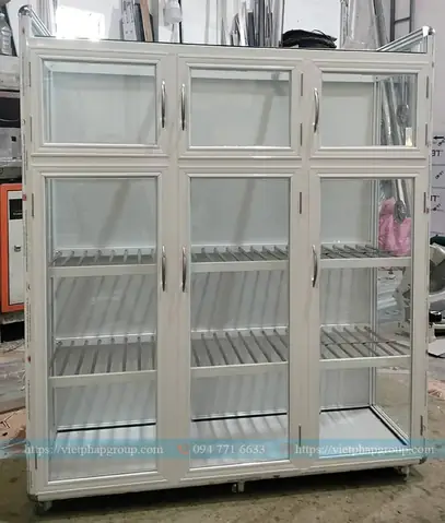 Tủ Kính Đựng Chén Bát