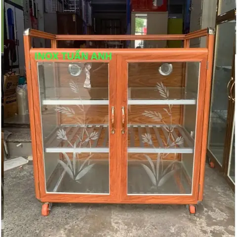 Tủ Kính Đựng Chén Bát