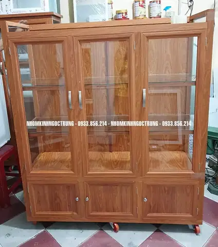 Tủ Ly Chén Bằng Gỗ