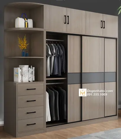Tủ Quần Áo 4 Cánh Hiện Đại