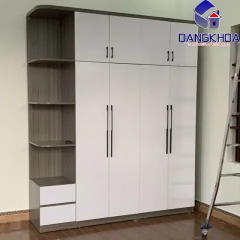 Tủ Quần Áo Có Kệ Trang Trí