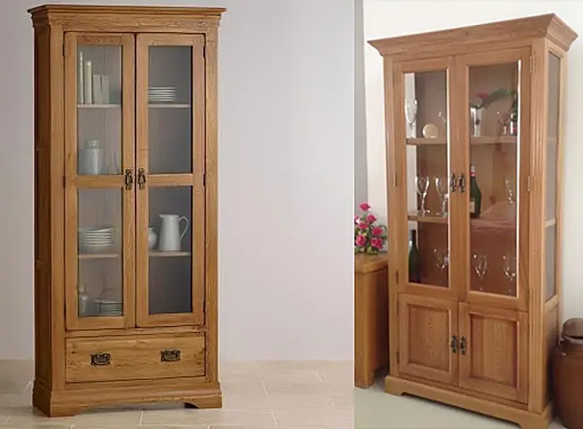 Tủ Trưng Bày Gỗ Sồi