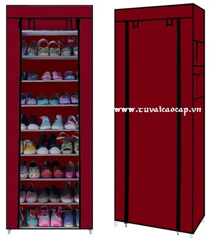 Tủ Vải Đựng Giày 4 Tầng