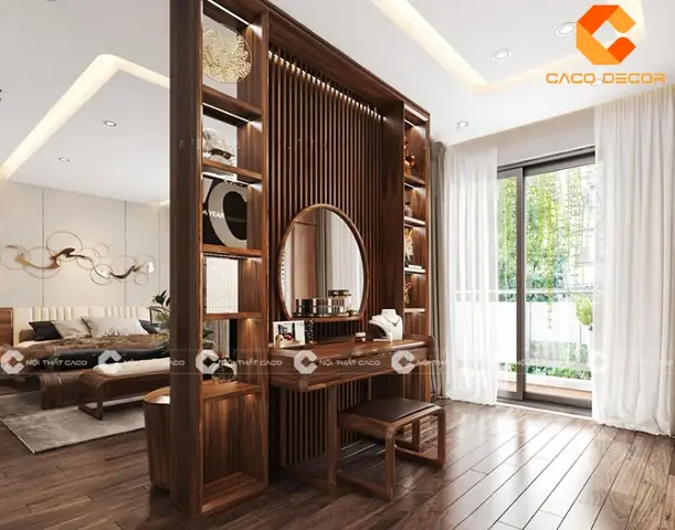 Vách Ngăn Bằng Gỗ Đẹp
