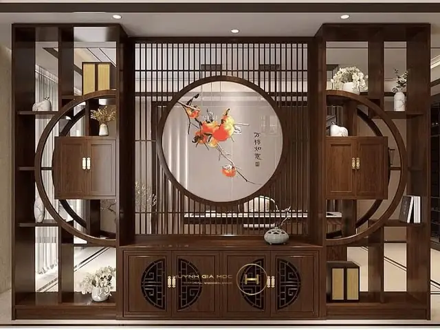 Vách Ngăn Bằng Gỗ Đẹp