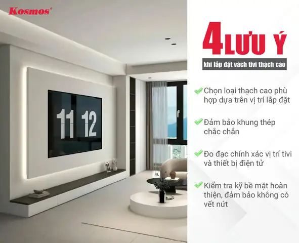 Vách Ngăn Thạch Cao Đẹp